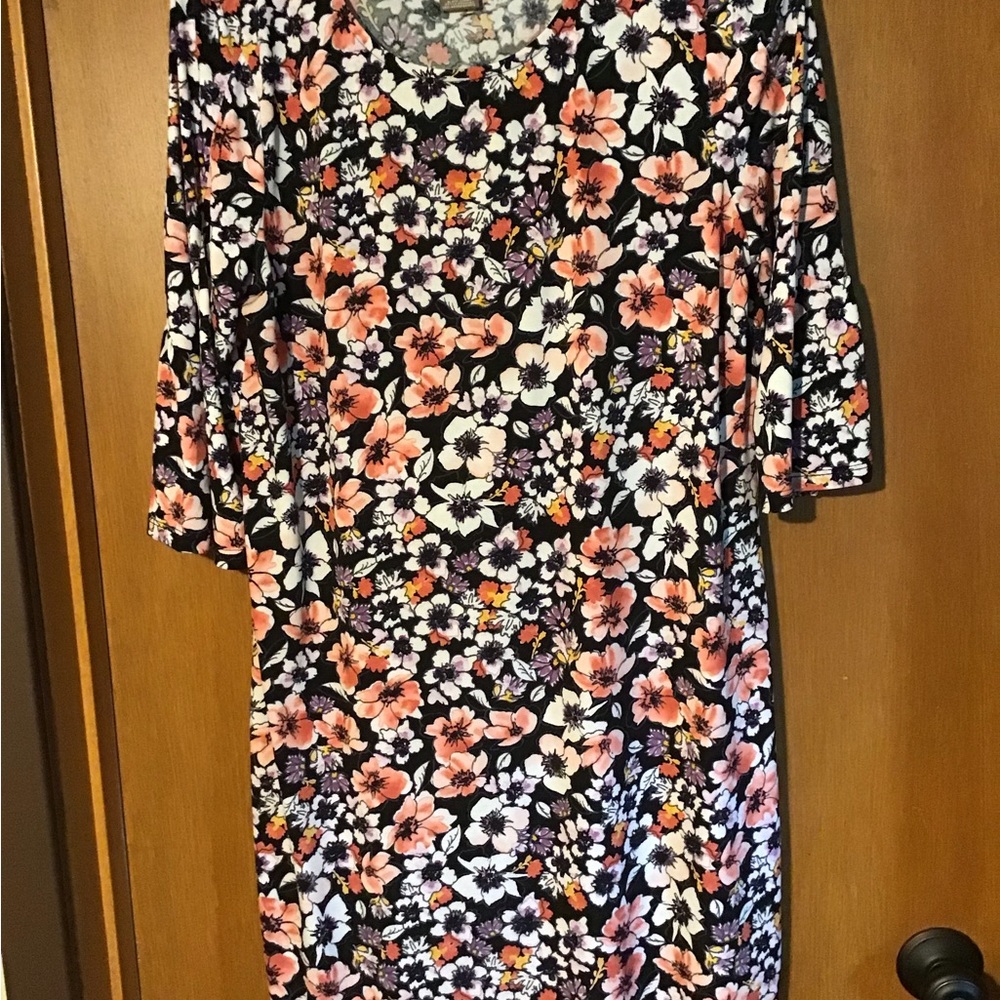 Alexandra + Oak Floral Print Dress - L